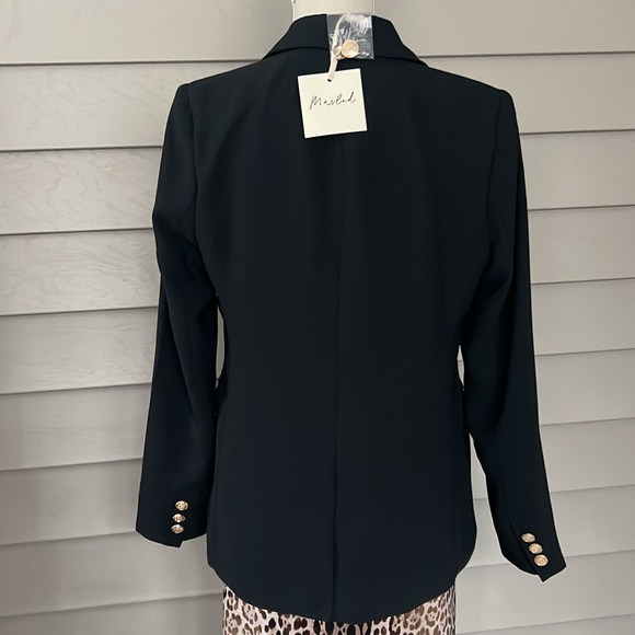 Marled black blazer size M - Picture 4 of 14